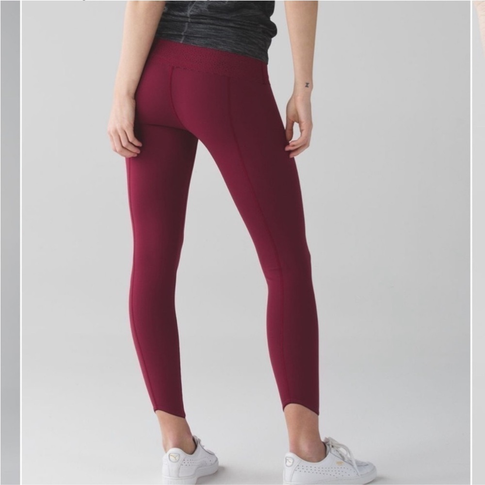 Lululemon Free Spirit Pant Rosewood Pink Leggings